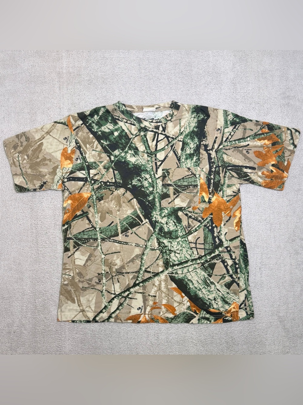 Vintage Outfitters Ridge T Shirt Men’s XL Fusion 3D Camo Pocket Tee Y2K